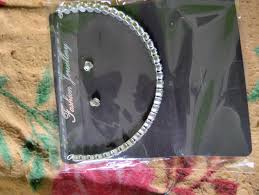 Private Lable womens fancy Necklace set silver