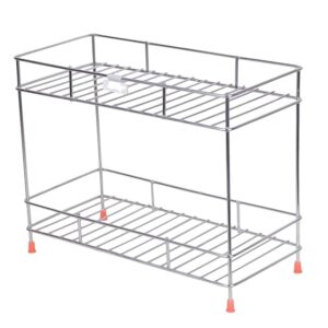 Private Lable Stainless Steel 2 Tier Kitchen Rack Spice Boxes Organizer