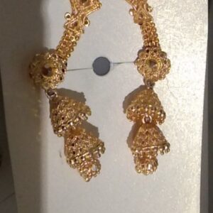 Private Lable Gold and Micron Plated Brass Traditional South Screw Back Earring For Women Girls