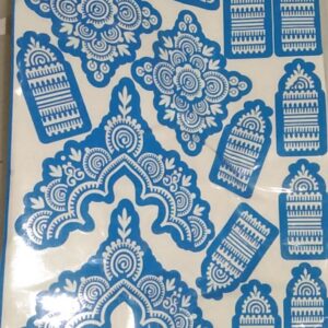 Private Lable 1 sheet premium quality trendy fashionable Arabic design Mehendi