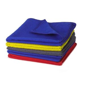 Microfiber Cloth 350 GSM Pack of 6 Malticolour
