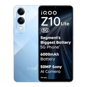 iQOO Z10 Lite 5G Titanium Blue || 6GB/ 128GB || IMEI1 866856078671995