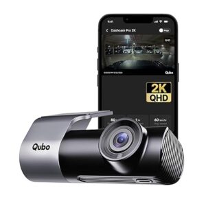 Qubo 2025 edition car dash camera pro 2k resolution qhd dash cam from hero group seal opened
