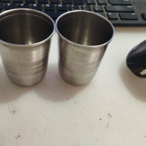 Private Lable steel glass pack of 2