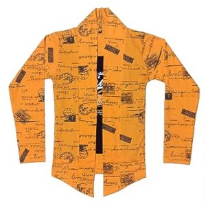 Private Lable Boys Cotton Printed Full Sleeves T Shirt Yellow Colour Size 6