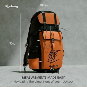 Lifelong Travel Backpack Rucksack Bags Orenge and Black Colour