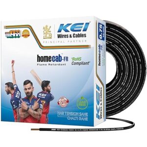 KEI Cables IS 694 1100 Volts 90 Metters Black wire