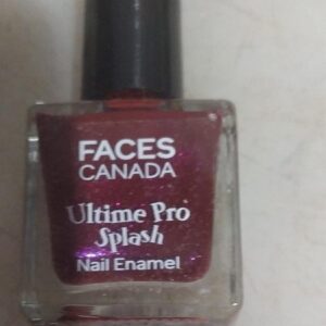 Face canada Ultime Pro Splash Nail Enamel 8ml for girls and women maroon colour