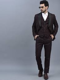 CANOE Single Breasted Slim Fit Three Piece Formal Suit for men grey colour size 42