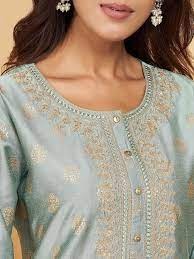 Rangmanch Pattern Straight Kurta for women green colour size XXL