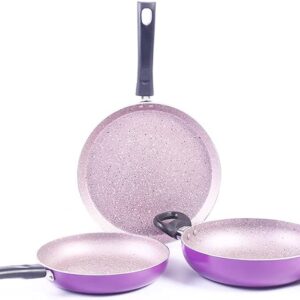Wonderchef Valencia NonStick Cookware 3 Piece Set Kadhai Fry Pan Dosa Tawa for kitchen