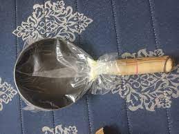 Private Lable Iron Tadka Pan 5 Inch13 Cm with strong wooden Handle Making for Tadkas