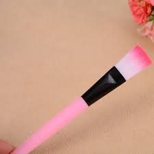 Private Lable Synthetic Fiber FACE PACK MAKEUP BRUSH pink pack of 1