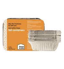 Home truth Aluminium Foil Disposable Food Container 450 ml 25 pcs