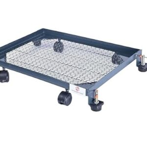 Private Lable RK Electrical and Hardware Heavy Duty Wheeled Metal Front Load Washing Machine Stand 24 x 24 Inch grey colour