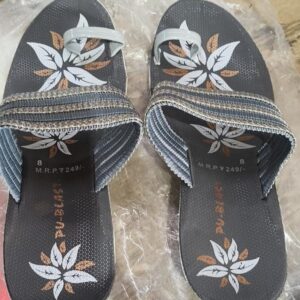 Pu blast Trend Women Sandals grey color size 6