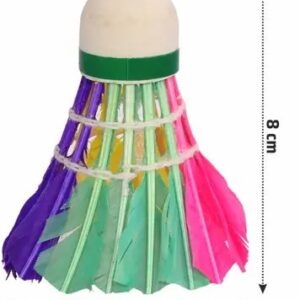 Private Lable shuttlecock hitz Feather Shuttle Multicolor Medium Fast Pack of 3