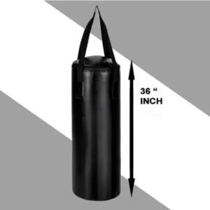 Starx unfilled Heavy Premium SRF Punching Bag Without Chain Black