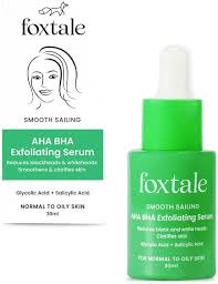 Foxtale brand AHA BHA exfoliating serum 30ml