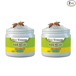 Bee Venom Pain Relief Cream Joint and Bone Therapy Cream Ultra Strength Bee Venom Pain Relief 100g pack of 2