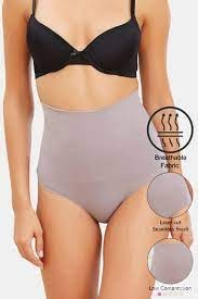 Zivame Everyday Shaping Cotton Midwaist Seamless Hipster Panty for girls grey colour size XL