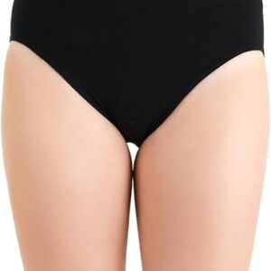 Zivame Cotton Midwaist Seamless Hipster Panty size 2XL black colour