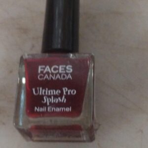 Face canada splash nail enamel 8 ml for girls and women maroon colour