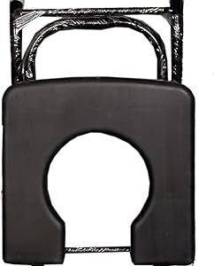 Private Lable Black Commode Stool Material with steel