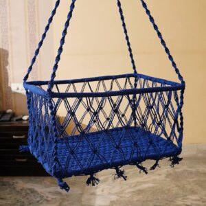 Patiofy Baby Adjustable Swing Cradle Hanging Cradle for Baby blue colour