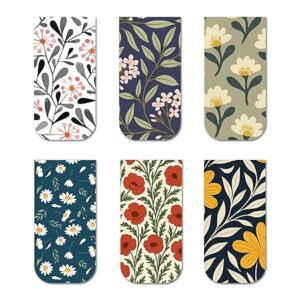 Private Lable Elegant Floral Patterns Magnetic Bookmarks for Book Readers Bookmark Gifts for Book Lovers Set Of 3
