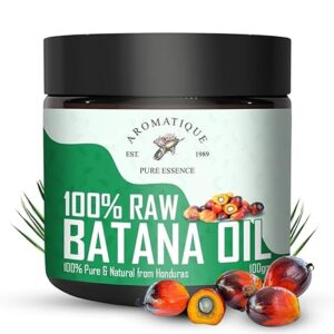 Aromatique Raw Batana Oil Unrefined Cold Pressed Batana Oil for Hair Growth by Dr Sebi Sourced from Honduras 100 Gms