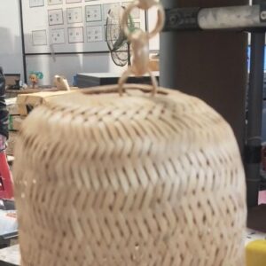 Private Lable Round Bamboo Brown Lamp Shade