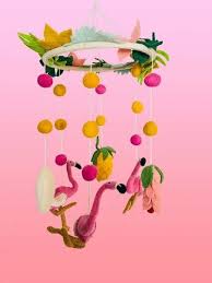 Private Lable Multicolor Woolen Palna Felt Hanging