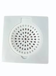 Kidlen Square Bathroom Floor Jali white colour pack of 1