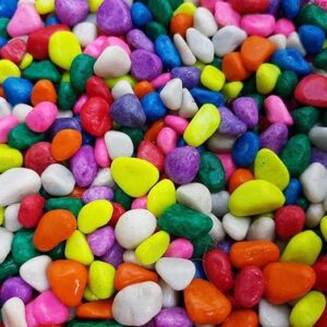 Private Lable 1 Kg Multicolor Pebbles Stones for Plants Pots and Aquarium