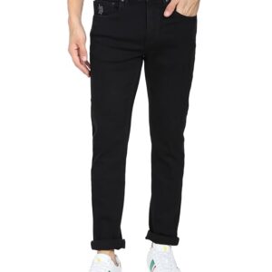 US POLO ASSN Men Mid Rise Skinny Jeans Black Colour Size 32