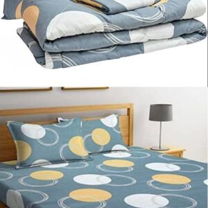 Private Lable Printed Super Soft Light Weight 4 Pcs Bedding Set light blue colour