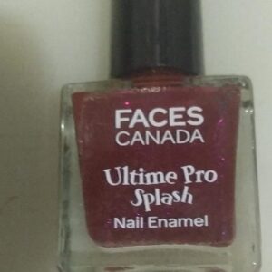 Face canada Ultime Pro Splash Nail Enamel for girls and women maroon colour 8ml