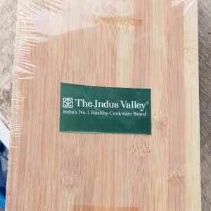 THE INDUS VALLEY Natural Wood Chopping Cutting Board for Kitchen Vegetables Pack of 1