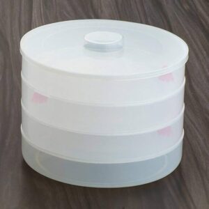 Private Lable 4 Compartments Sprout Maker Box 3 Container Home Making Fresh Sprouts Beans for Living Healthy Life Sprout Maker 4 Bowl Sprout Maker for Home plastic white