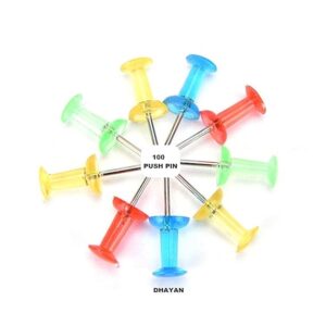 Private Lable Push pin for The Notice Board Paper in multicoloure 100 psc