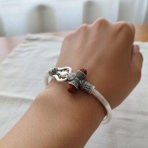 Private Lable Sacred Trishul Rudraksha Kada Daily Wear Spiritual Bracelet for Men