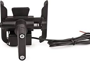 Private Lable Universal Bike Mount Holder Metal Body 360 Degree Rotating Handlebar Metal Body Cradle Stand for Bicycle Motorcycle Fits All Smartphones with Charger