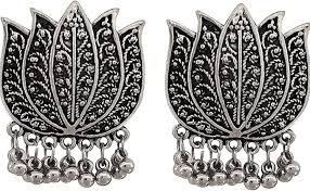 Private Lable Womens And Gilrls Silverplated Handcrafted eyering