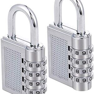 VBN Bag Lock Combination Number Locks Silver 2pcs for Door
