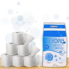 Liora Toilet Roll 6 in 1 Toilet Paper Roll 2 Ply 185 Sheets