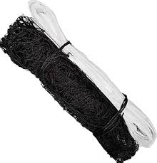 Private Lable One Piece Black color Nylon Material Volleyball Net 4 side tape black