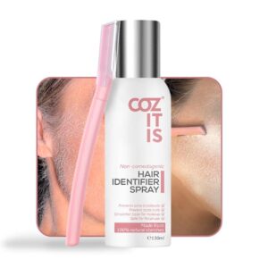 COZ IT IS Hair Identifier Spray For Face Shaving with Razor Skin Body Hair Identifying Spray For Women 130ml