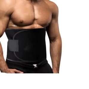 Private Lable Sweat Belt for Men and Women NonTearable Sauna Waist Trainer for Weight Loss black colour