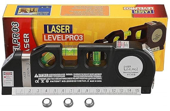 Eis Laser Level Pro 03 Plastic Horizon Vertical Measure Aligner Bubbles Ruler Multifunction Leveler Tool Black 03